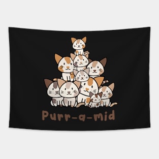 Purr-a-mid Tapestry