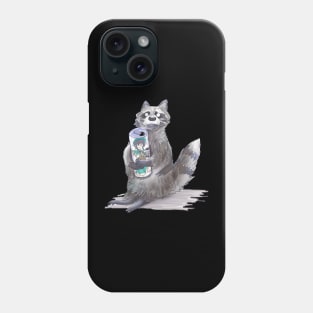 Racoon drinking Juice :3 Phone Case