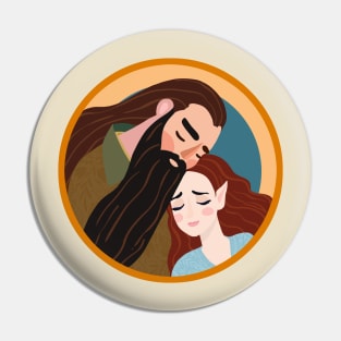 Long Haired Lovers Pin