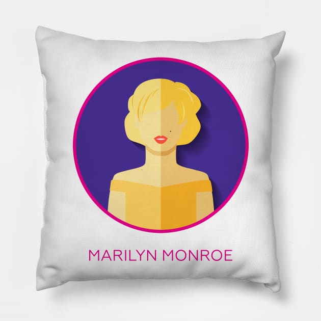 Marilyn Monroe Pillow by diretoriododesign