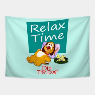 Relax Time - Din The Dog Collection Tapestry