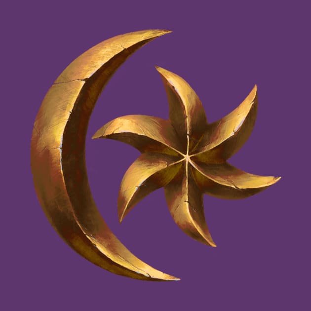 Moon-And-Star (gold) by Hieronymus7Z