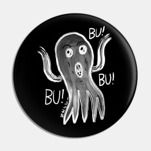 Inverted cute scary ghost Cuten Bububu Pin