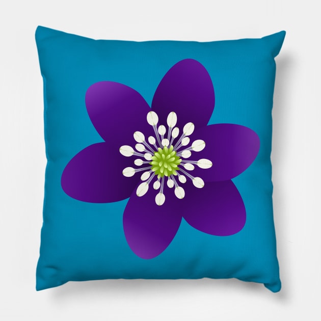 Purple flower Pillow by Bwiselizzy