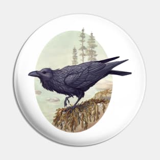 Raven of the North Atlantic Pin