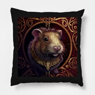 Dark Fantasy Guinea Pig Emblem Pillow