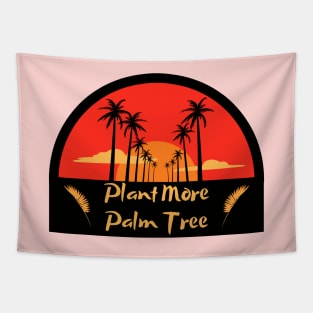 Plant More Palm Tree Vintage Tapestry