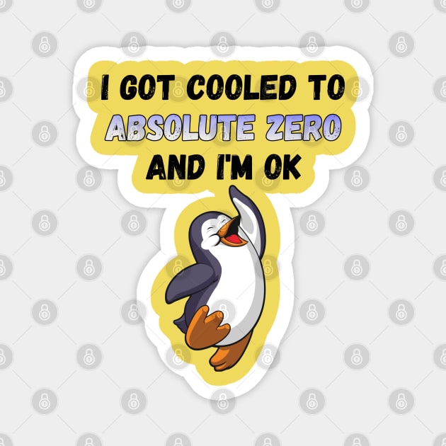 I Got Cooled To Absolute Zero And I’m OK Magnet by OldTony