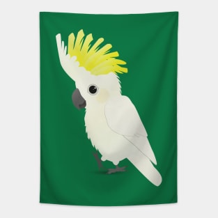 Cute sulphur-crested cockatoo Tapestry