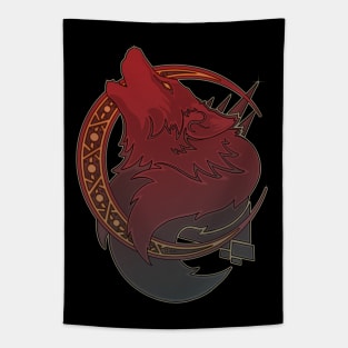 Howling Wolf Moon - Fantasy and Folklore Tapestry