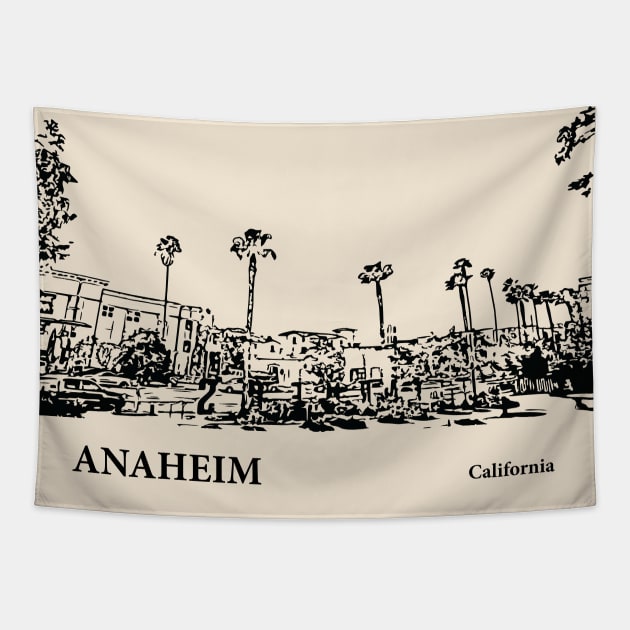 Anaheim - California Tapestry by Lakeric