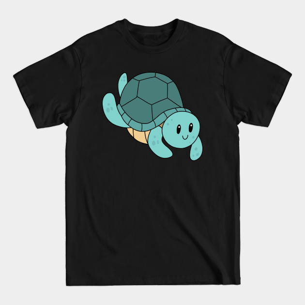 Disover Swimming Sea Turtle - Turtle - T-Shirt