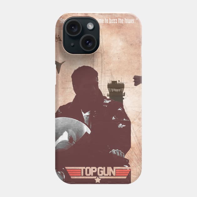 Top gun minimal art Phone Case by retromegahero