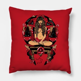 Red and Cream Libra Beauty Pillow