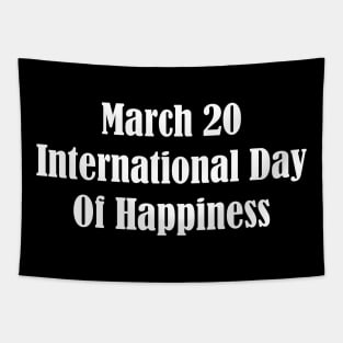 International Day Of Happiness Tapestry