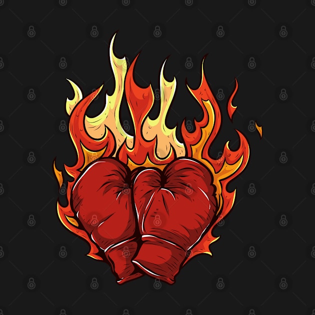 Boxing Gloves on Fire by jonathanptk