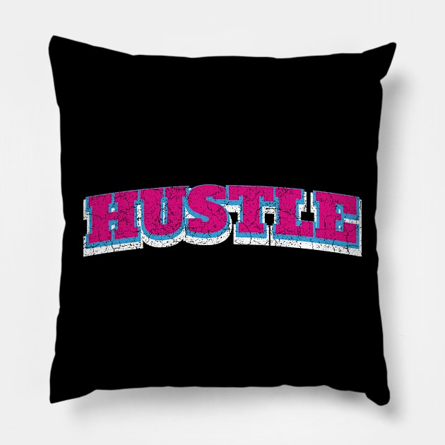 Hustle Pillow by cowyark rubbark