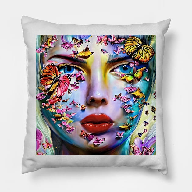 Lost in Butterflies Pillow by bogfl