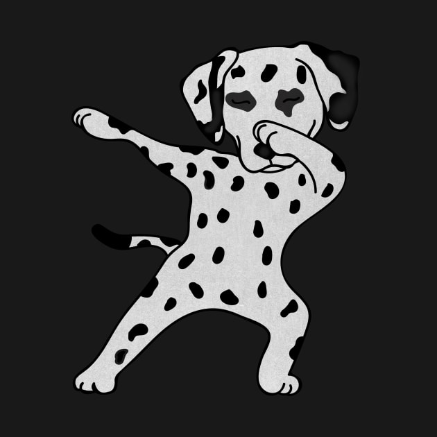 Cute Dabbing Dalmatian dog Dab Dance Gift dots by dukito