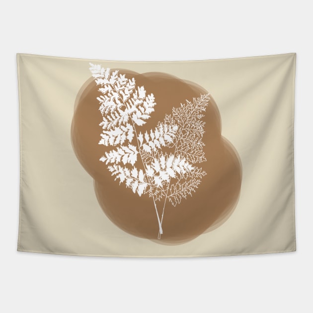 Fern Color Block Tapestry by deadlydelicatedesigns