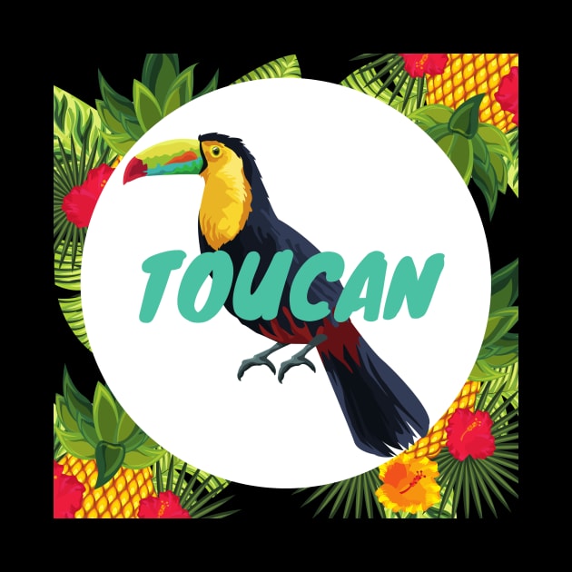 Colorful Keel-Billed Toucan Charity by Charitee