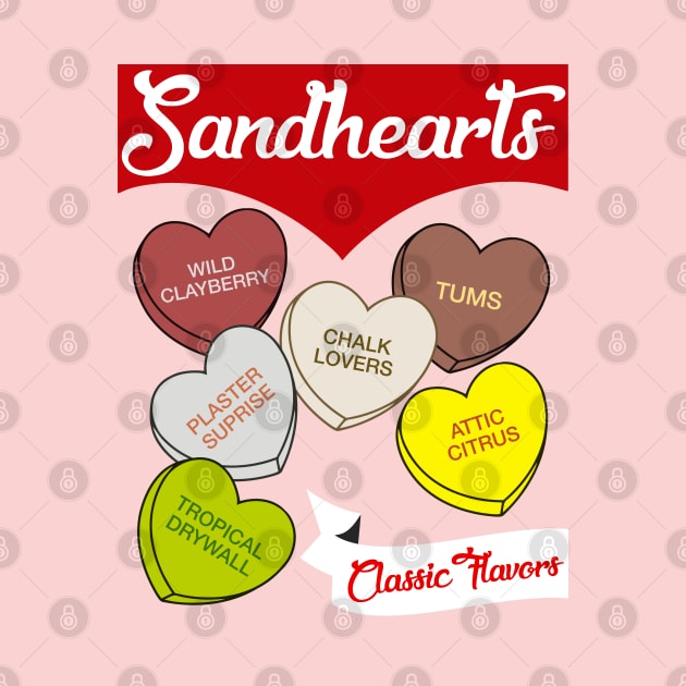 Sandhearts Candy :: Classic Flavors Valentines Day Design by darklordpug