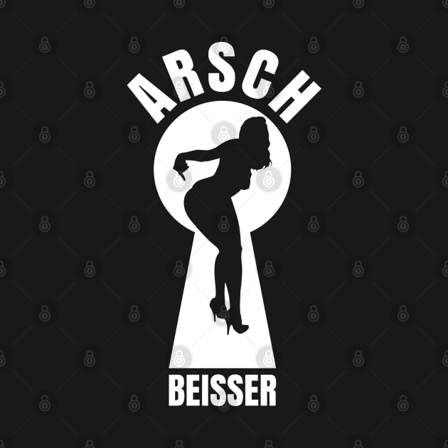 Arschbeisser Lustiges Männer T-Shirt Geschenk by Macphisto Shirts