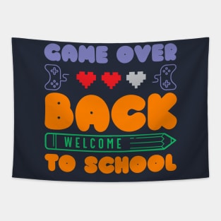 Back to School Funny Game Over Teacher Student Tapestry