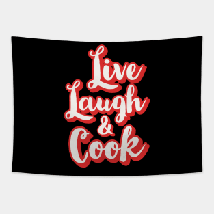 Live laugh and Cook Tapestry