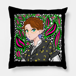 elf girl ecopop art Pillow