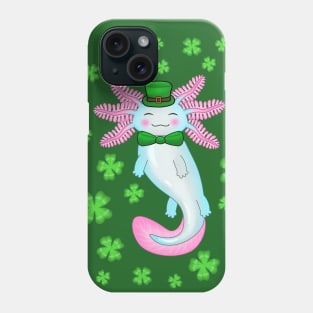 Saint Patrick's Axolotl Phone Case