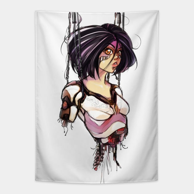 Battle Angel Alita Tapestry by GalaxyEggToast