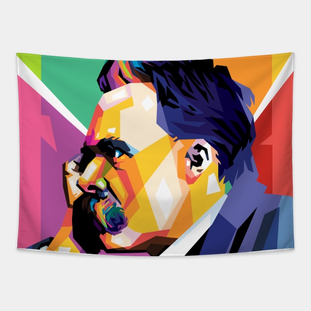 Friedrich Nietzsche Tapestry by Wijaya6661