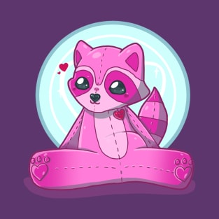 Valentine's Raccoon T-Shirt