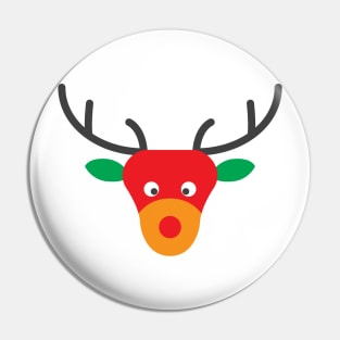 Santa Deer Pin