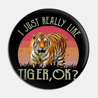 I Just Really Like Tiger, OK? Graphic Commands Attention on Tee Pin