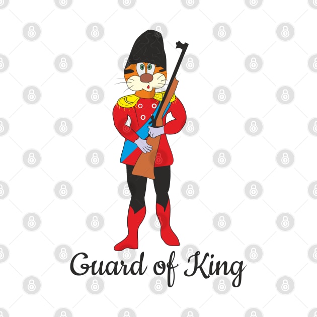 Funny Cat Guard of King by Alekvik