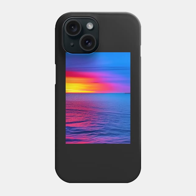 PRETTY COLORFUL OCEAN SUNSET Phone Case by sailorsam1805