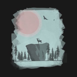 Deer on a mountain T-Shirt