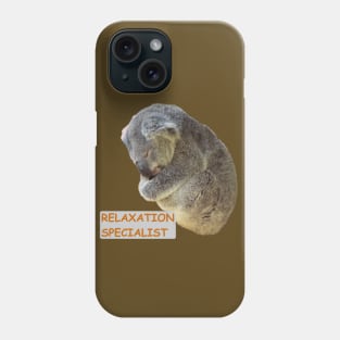 Koala Relaxation Specialist Phone Case