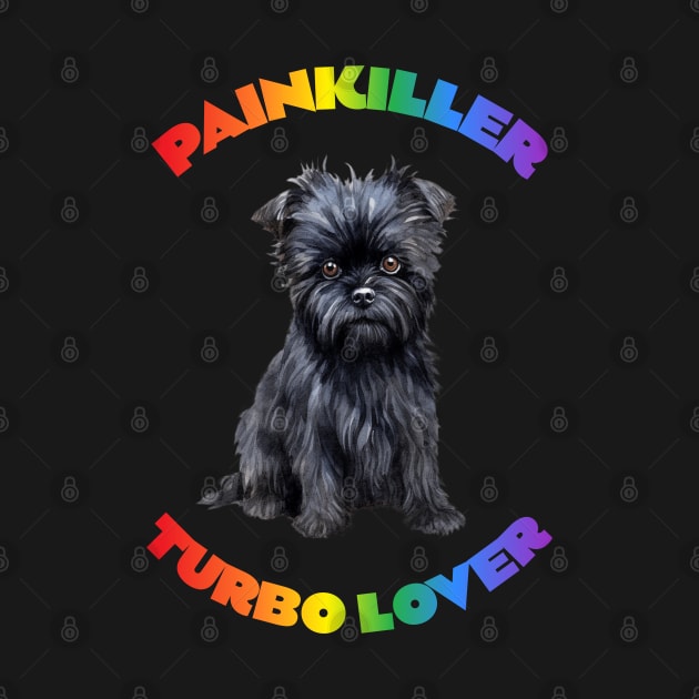 Affenpinscher Turbo Lover by DavidBriotArt