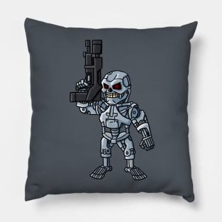 Time Traveling Cyborg Pillow
