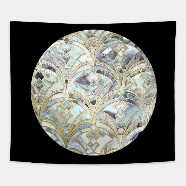 Avoir Images Pale Bright Mint And Sage Art Deco Marbling Sage Tapisserie le plus cool salutations