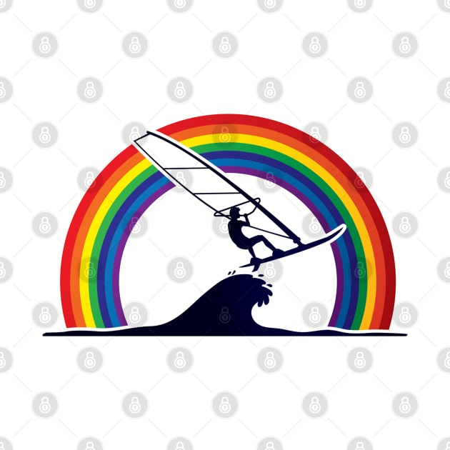 Windsurfing Rainbows Designed by Dodgefashion