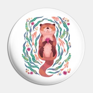 Otter Meditating Pin