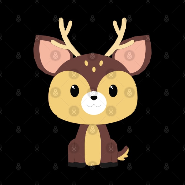 Adorable Christmas deer by SeriousMustache