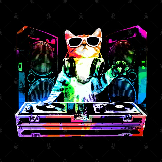 HOUSE CAT (New DJ Kitty) by robotface