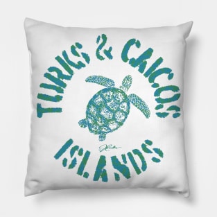 Turks & Caicos Islands Sea Turtle Pillow