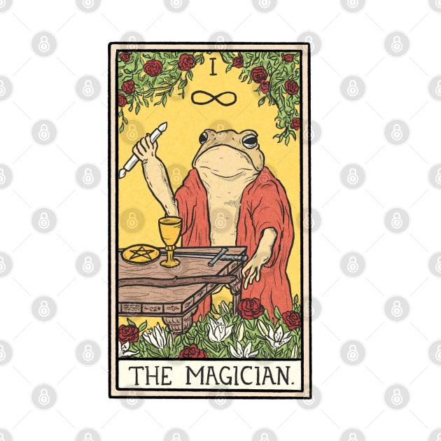 The Magician Toad Tarot Card by Jewelia