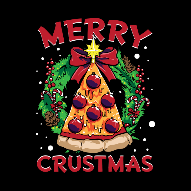 Pizza Christmas Tree Balls Xmas Men Boys Crustmas Gifts by Ramadangonim